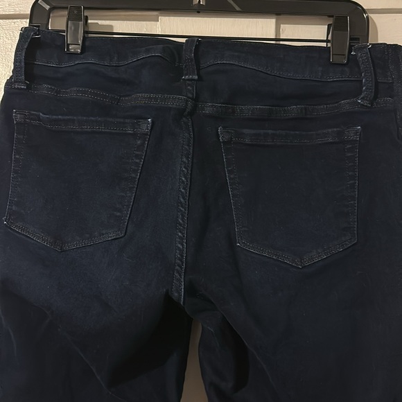 Under belly bootcut ankle maternity pants- dark wash - Picture 4 of 4